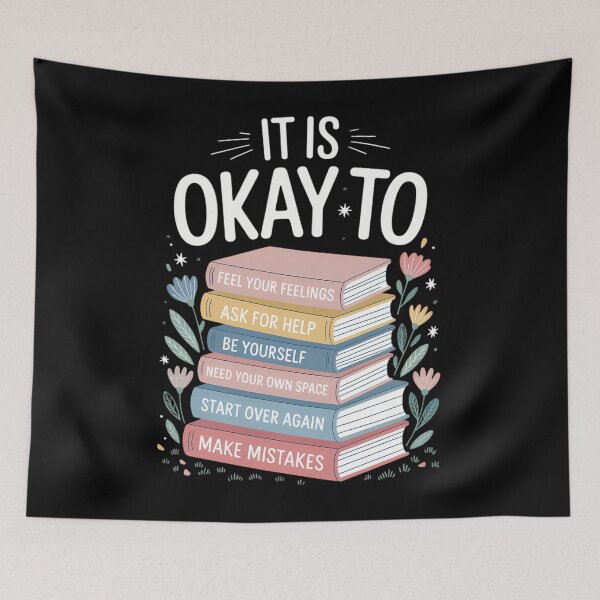 Item preview, Mental Health It's Okay To, Counselor designed and sold by Moon-Ape.