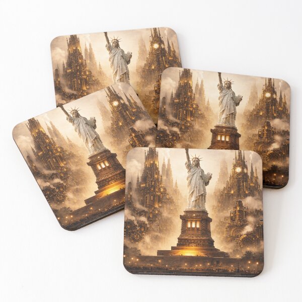 Item preview, Steampunk New York Statue of Liberty - Poster (Portrait) designed and sold by Altered Art By Steve.