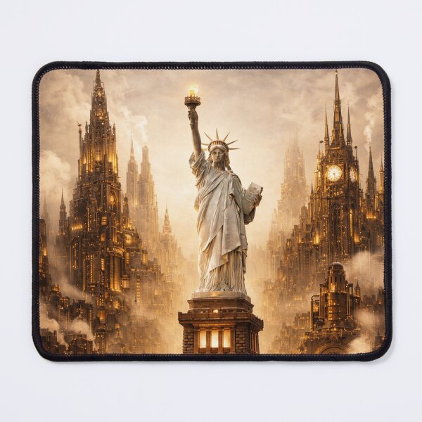 Item preview, Steampunk New York Statue of Liberty - Poster (Portrait) designed and sold by Altered Art By Steve.