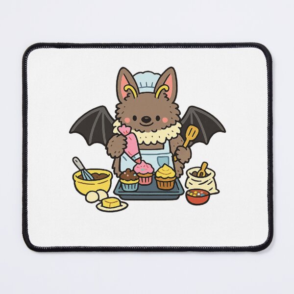 Item preview, Cute Bat Baking Cupcakes designed and sold by RodriguezMon.