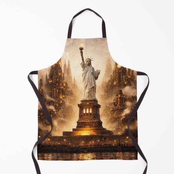 Item preview, Steampunk New York Statue of Liberty - Poster (Portrait) designed and sold by Altered Art By Steve.