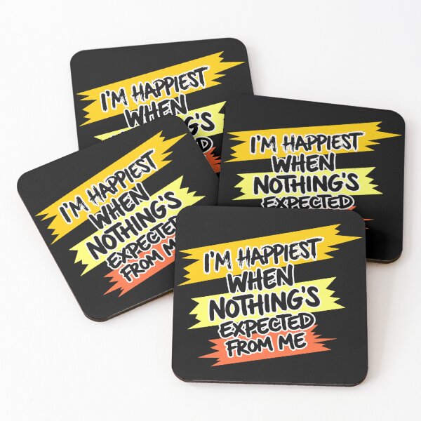 Item preview, No Expectations - Relatable Introvert Quote designed and sold by snewen.