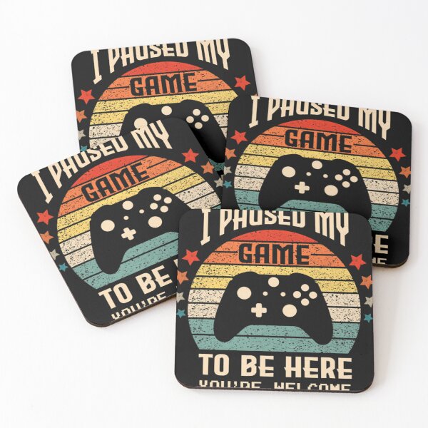 Artikelvorschau, Ich habe mein Spiel pausiert, um hier zu sein. Retro-Vintage-Geschenk für Gamer entworfen und verkauft von NosuriHanArt.