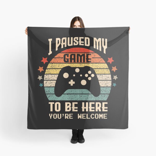 Artikelvorschau, Ich habe mein Spiel pausiert, um hier zu sein. Retro-Vintage-Geschenk für Gamer entworfen und verkauft von NosuriHanArt.