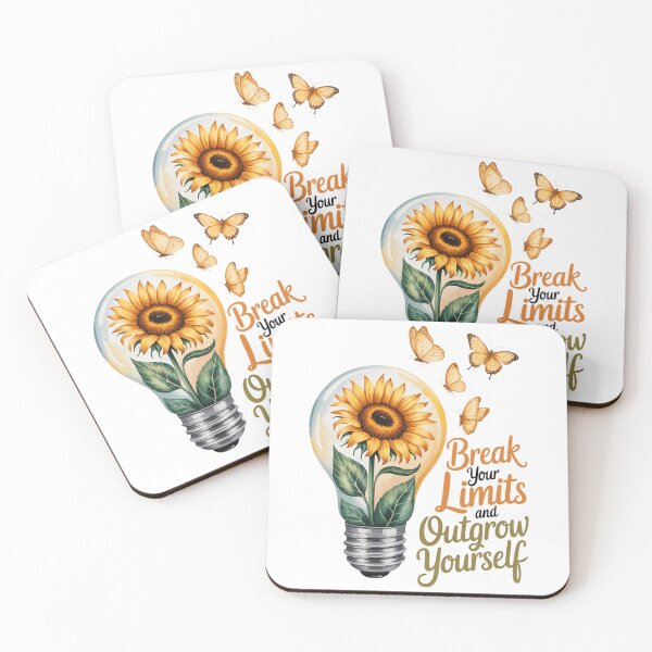 Item preview, Mental Health Inspirational Sunflower Birthday Butterfly designed and sold by Moon-Ape.