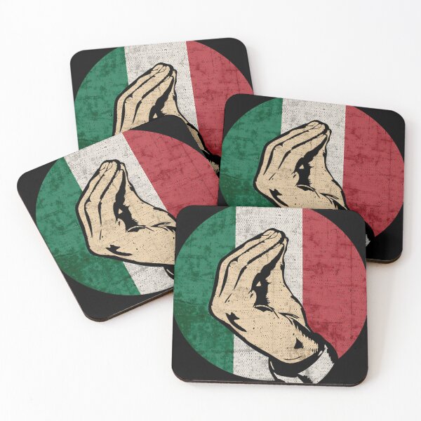 Item preview, Italian Hand Gesture Sing Language Funny Italy Flag Vintage designed and sold by NosuriHanArt.