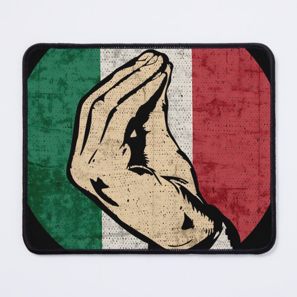 Item preview, Italian Hand Gesture Sing Language Funny Italy Flag Vintage designed and sold by NosuriHanArt.