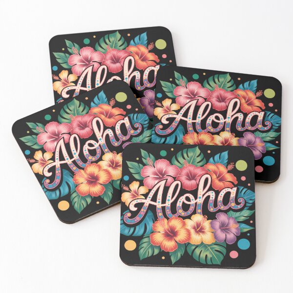Item preview, Aloha Sublimation Tropical Flowers Colorful Summer designed and sold by NosuriHanArt.