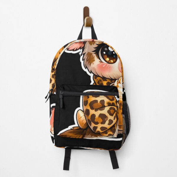 Artikelvorschau, Niedliches Babykuh mit Leopardenschleife trinkt Eiskaffee – Kawaii-Kunst entworfen und verkauft von CF_VintageDesign.