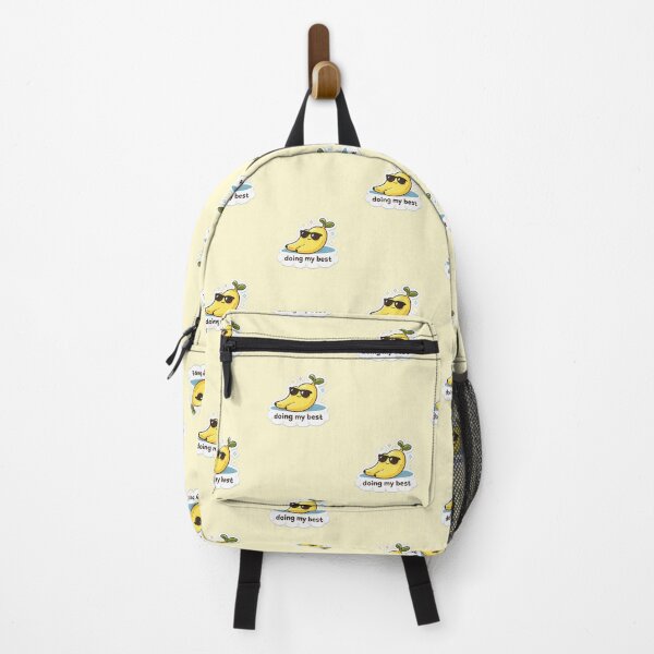 Item preview, Doing My Best Banana Sticker – Cute Motivational Meme Aesthetic designed and sold by Qingtian814.