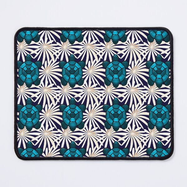 Item preview, Tropical Turtle Floral Pattern Seamless Sea Turtle Ocean Aesthetic Design designed and sold by HopeAndHustle.
