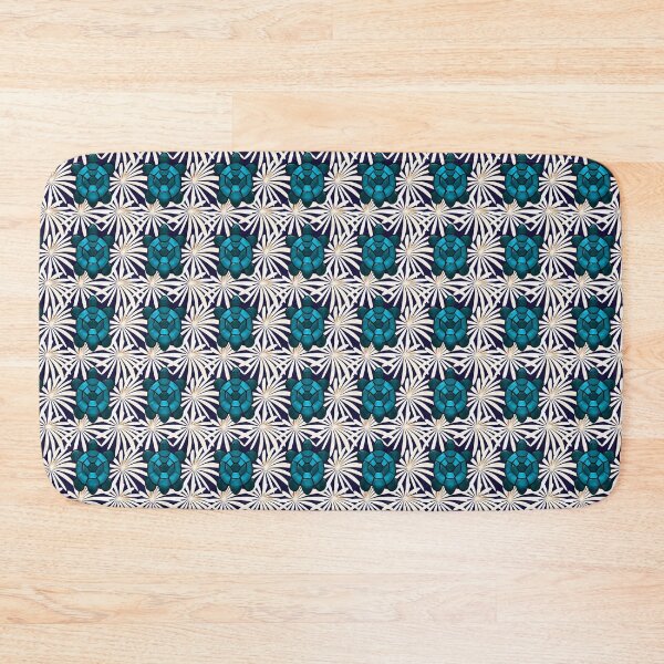 Item preview, Tropical Turtle Floral Pattern Seamless Sea Turtle Ocean Aesthetic Design designed and sold by HopeAndHustle.