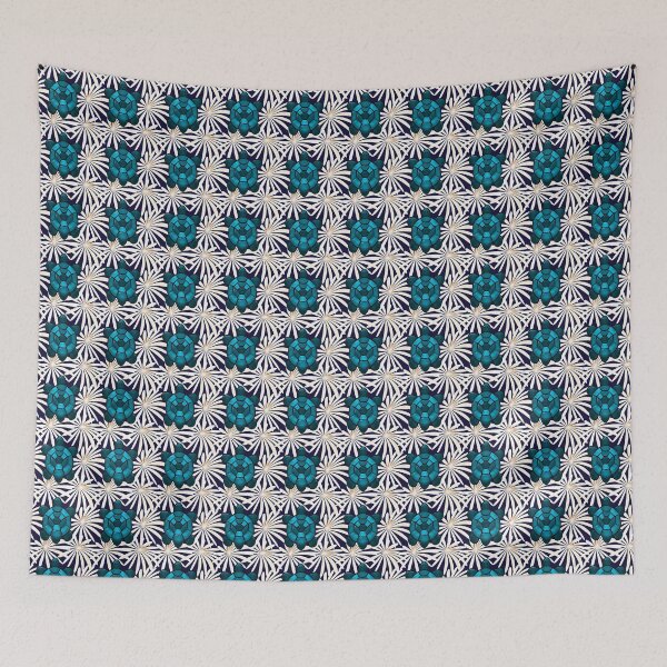 Item preview, Tropical Turtle Floral Pattern Seamless Sea Turtle Ocean Aesthetic Design designed and sold by HopeAndHustle.