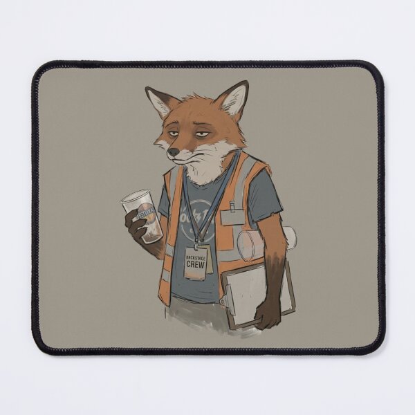 Item preview, The Exhausted Stagehand Fox | Comic Event Crew Art designed and sold by Englandbear.