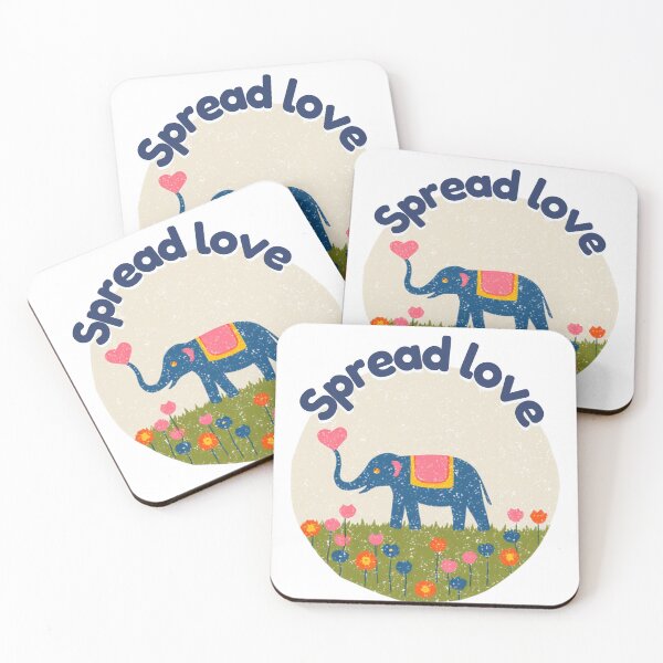 Item preview, Elephant Spread Love Retro Illustration designed and sold by mellow-koko.