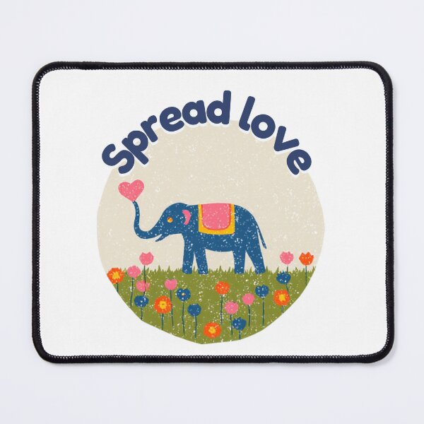 Item preview, Elephant Spread Love Retro Illustration designed and sold by mellow-koko.