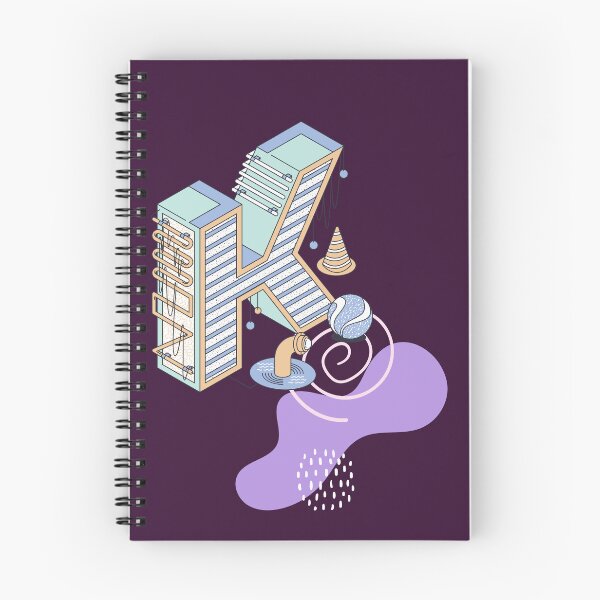 Item preview, Isometric Letter K - Modern Abstract Creative Design designed and sold by Soluna Studio.
