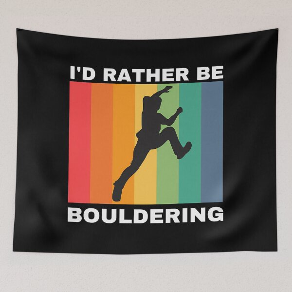 Item preview, I_D Rather Be Bouldering designed and sold by NosuriHanArt.