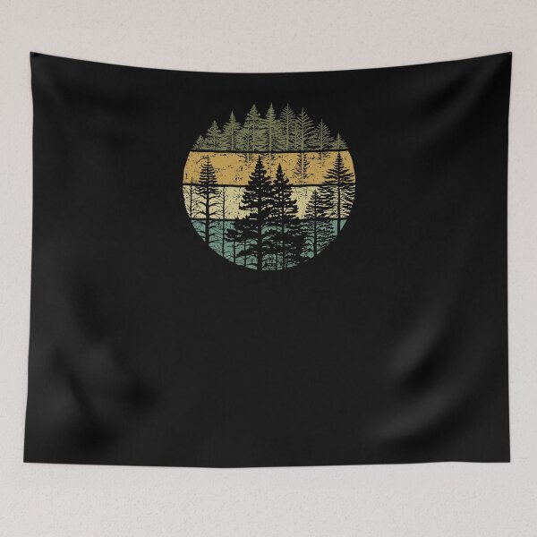 Item preview, Retro Forest Trees Outdoors Nature Women Men Vintage Graphic designed and sold by alber-garnell.
