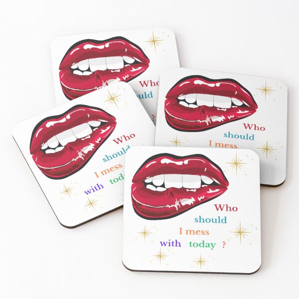 Item preview, Bold graphics, mouth biting lip  designed and sold by PiksyPiksyArt.