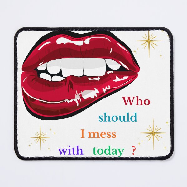 Item preview, Bold graphics, mouth biting lip  designed and sold by PiksyPiksyArt.