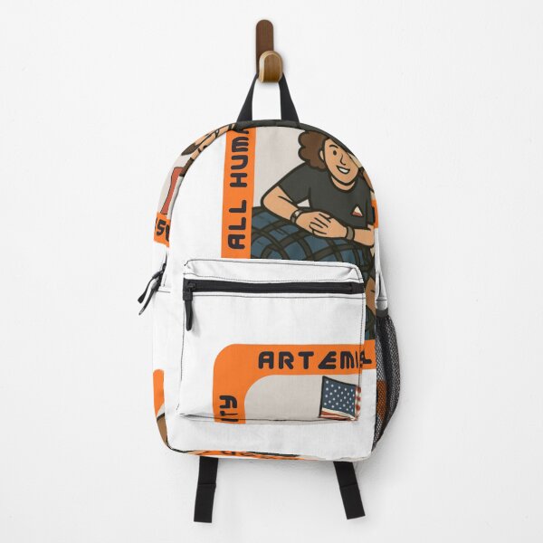 Item preview, Moon Mascot Rise Art – Artemis II Astronauts & Orion Mission designed and sold by Niji Hibana.
