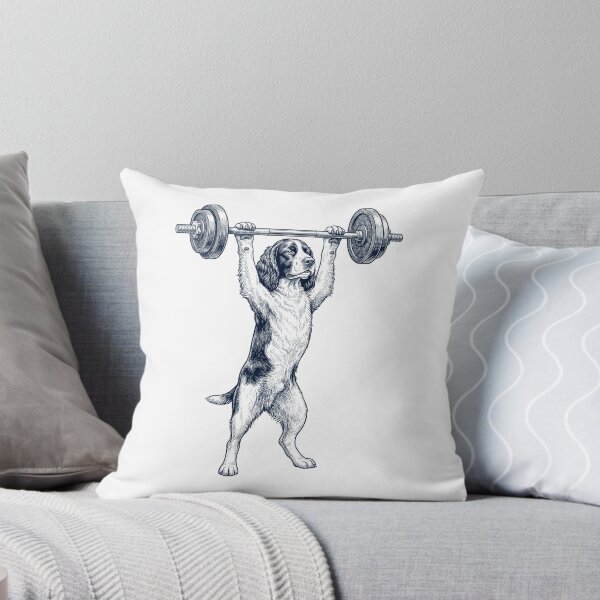 Item preview, Vintage English Springer Spaniel Weightlifting Deadlift Gym Dog Lover designed and sold by DoodleTortle.