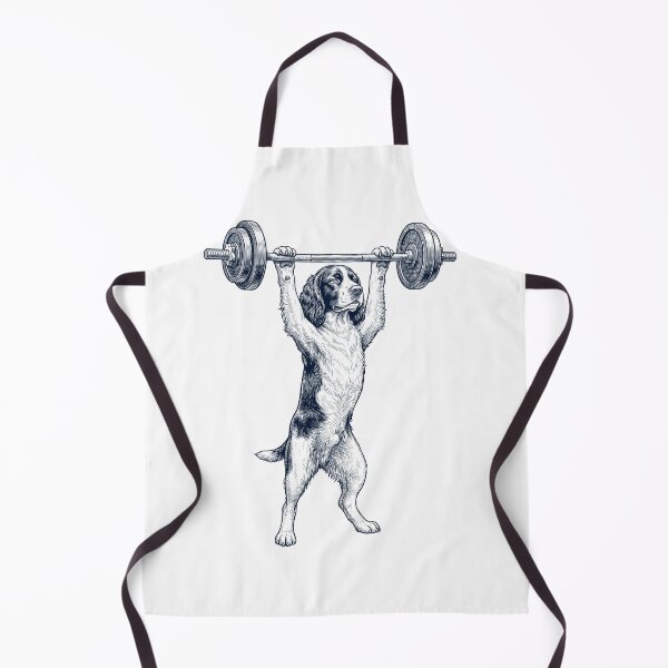 Item preview, Vintage English Springer Spaniel Weightlifting Deadlift Gym Dog Lover designed and sold by DoodleTortle.