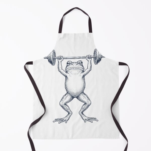 Item preview, Vintage Frog Weightlifting Deadlift Gym Animal Lover designed and sold by DoodleTortle.