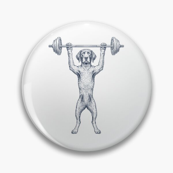 Item preview, Vintage German Shorthaired Pointer Weightlifting Deadlift Gym Dog Lover designed and sold by DoodleTortle.
