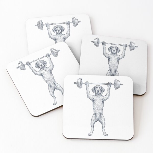 Item preview, Vintage German Shorthaired Pointer Weightlifting Deadlift Gym Dog Lover designed and sold by DoodleTortle.