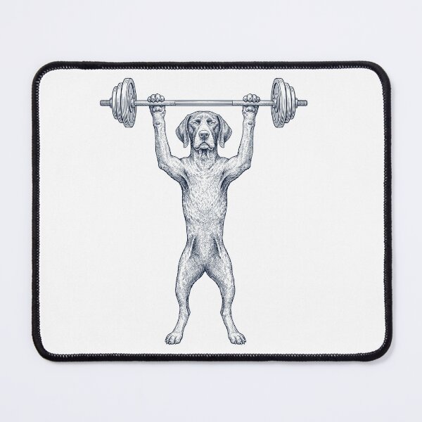 Item preview, Vintage German Shorthaired Pointer Weightlifting Deadlift Gym Dog Lover designed and sold by DoodleTortle.