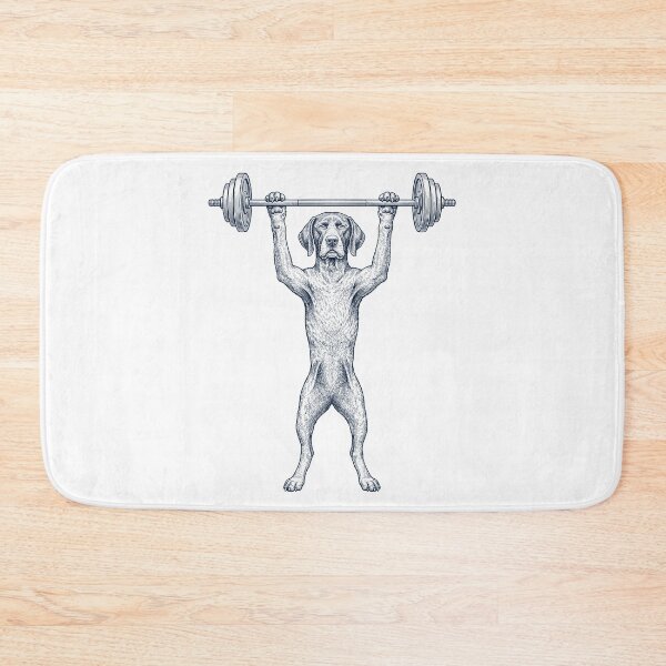 Item preview, Vintage German Shorthaired Pointer Weightlifting Deadlift Gym Dog Lover designed and sold by DoodleTortle.
