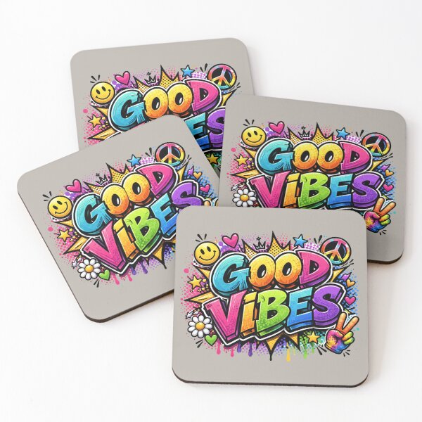 Item preview, Good Vibes Graffiti Pop Art Typography designed and sold by Myra365Art.