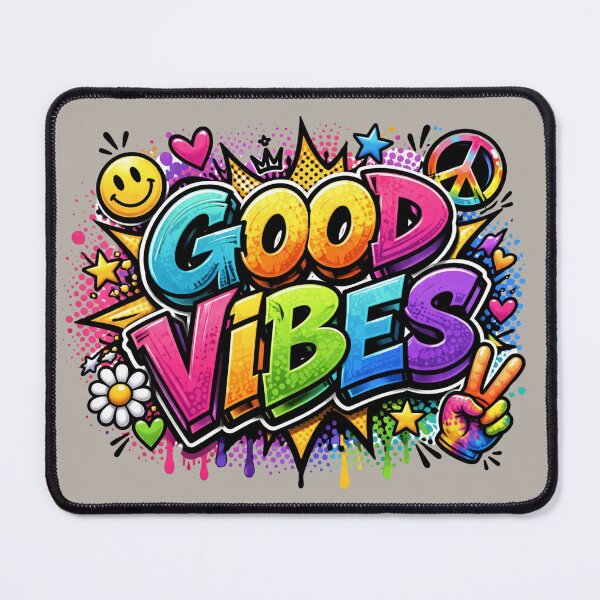 Item preview, Good Vibes Graffiti Pop Art Typography designed and sold by Myra365Art.