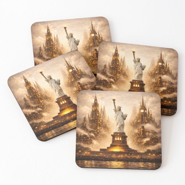 Artikelvorschau, Steampunk New York – Freiheitsstatue – Bekleidung entworfen und verkauft von Altered Art By Steve.