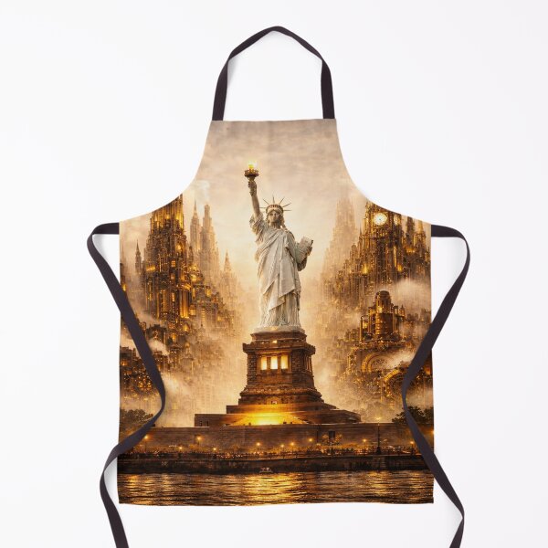 Artikelvorschau, Steampunk New York – Freiheitsstatue – Bekleidung entworfen und verkauft von Altered Art By Steve.