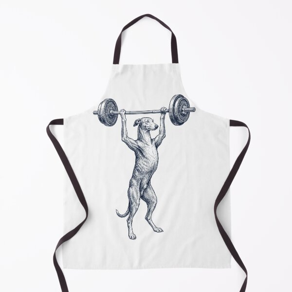 Item preview, Vintage Greyhound Weightlifting Deadlift Gym Dog Lover designed and sold by DoodleTortle.
