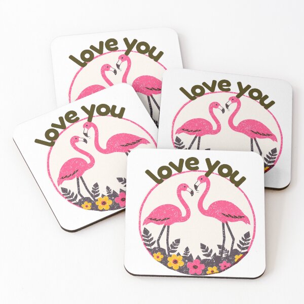 Item preview, Romantic Pink Flamingo Circle Design designed and sold by mellow-koko.