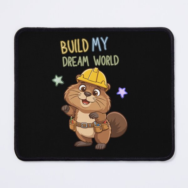 Item preview, Cute Beaver Builder Playground Designer – Build My Dream World | Kids Creative Dream Job designed and sold by jindezign.