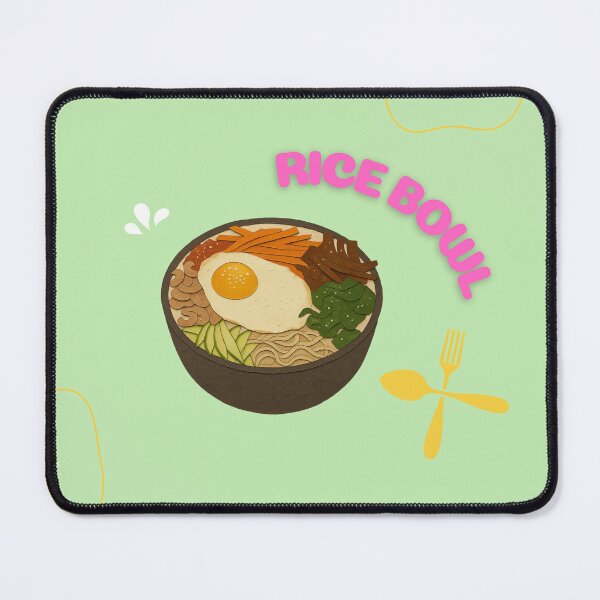 Item preview, Cute Aesthetic Rice Bowl Food Art designed and sold by LazyGirlClubStore .