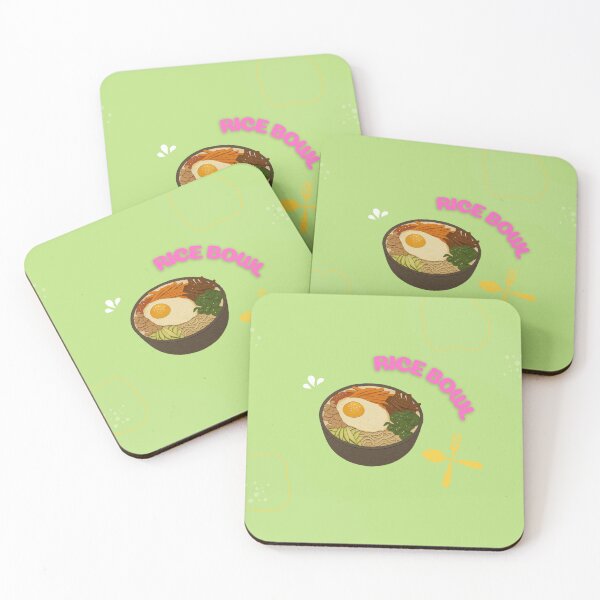 Item preview, Cute Aesthetic Rice Bowl Food Art designed and sold by LazyGirlClubStore .