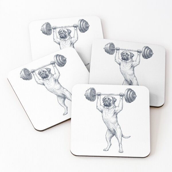 Item preview, Vintage Mastiff Weightlifting Deadlift Gym Dog Lover designed and sold by DoodleTortle.