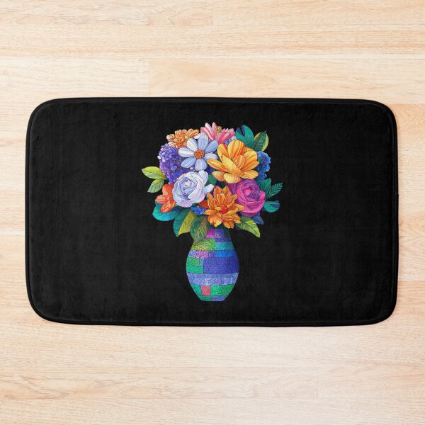Item preview, Flower in vase designed and sold by bubblyrainbow.