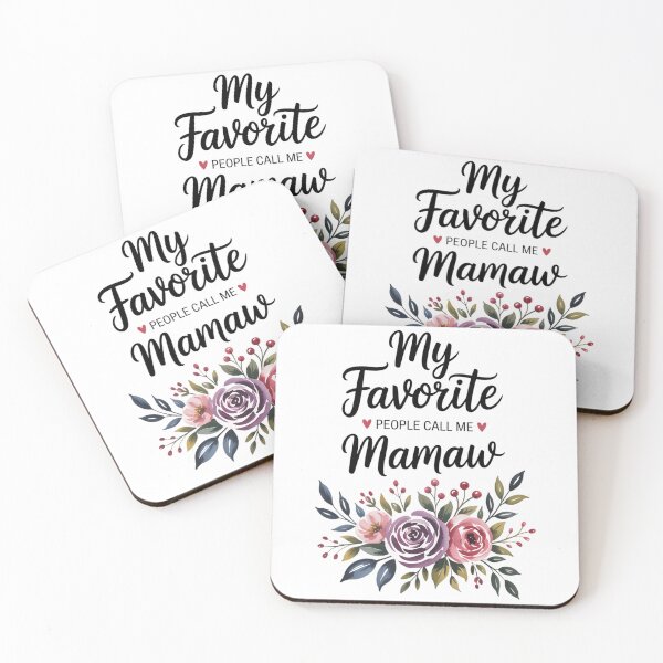 Item preview, My Favorite People Call Me Mamaw Floral Mothers Day designed and sold by Moon-Ape.