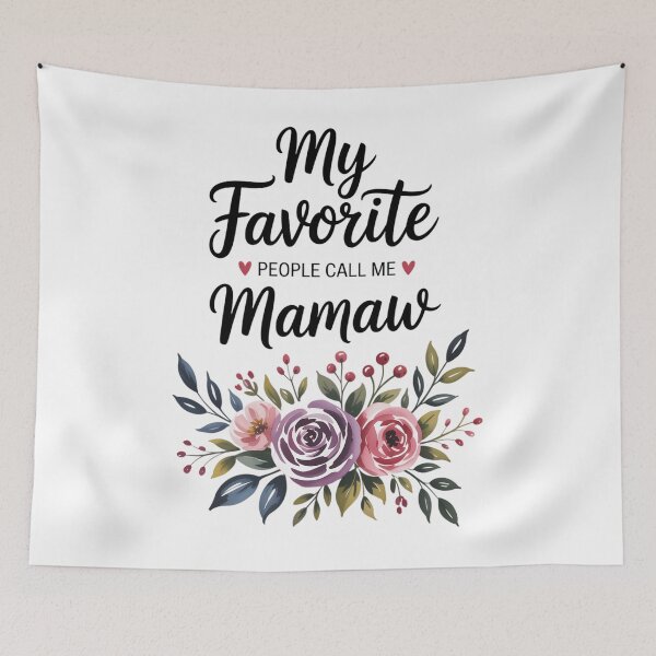 Item preview, My Favorite People Call Me Mamaw Floral Mothers Day designed and sold by Moon-Ape.