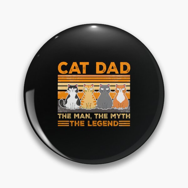 Item preview, Vintage Cat Dad The Man The Myth The Legend designed and sold by AlviaAlcedoArt.