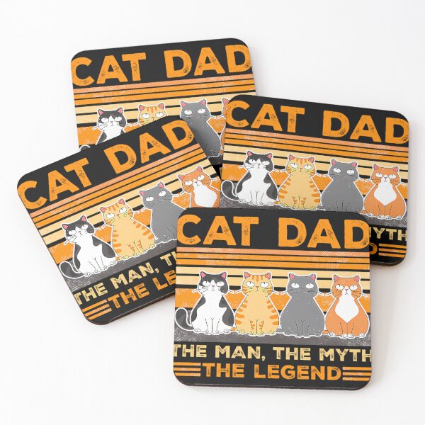 Item preview, Vintage Cat Dad The Man The Myth The Legend designed and sold by AlviaAlcedoArt.