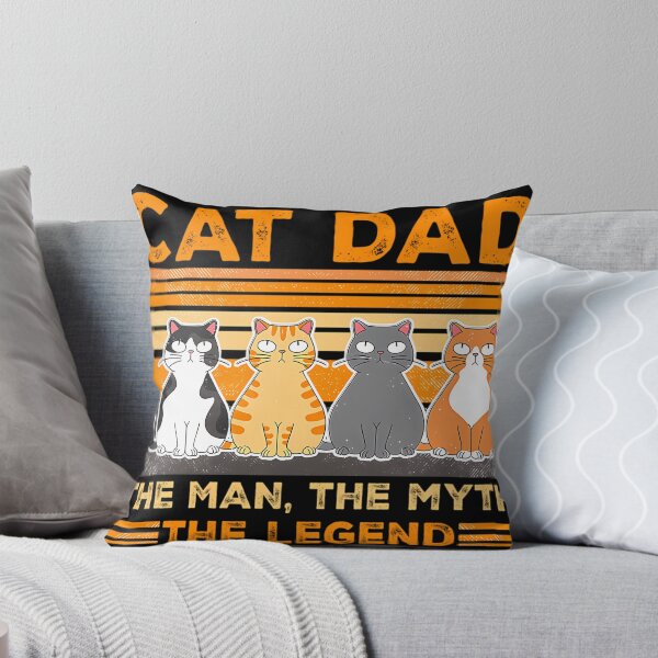 Item preview, Vintage Cat Dad The Man The Myth The Legend designed and sold by AlviaAlcedoArt.