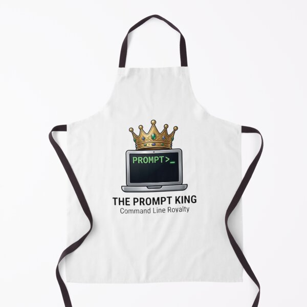 Item preview, Prompt King Laptop with Crown - AI, Coder & IT Nerd Graphic designed and sold by Vyxorea.